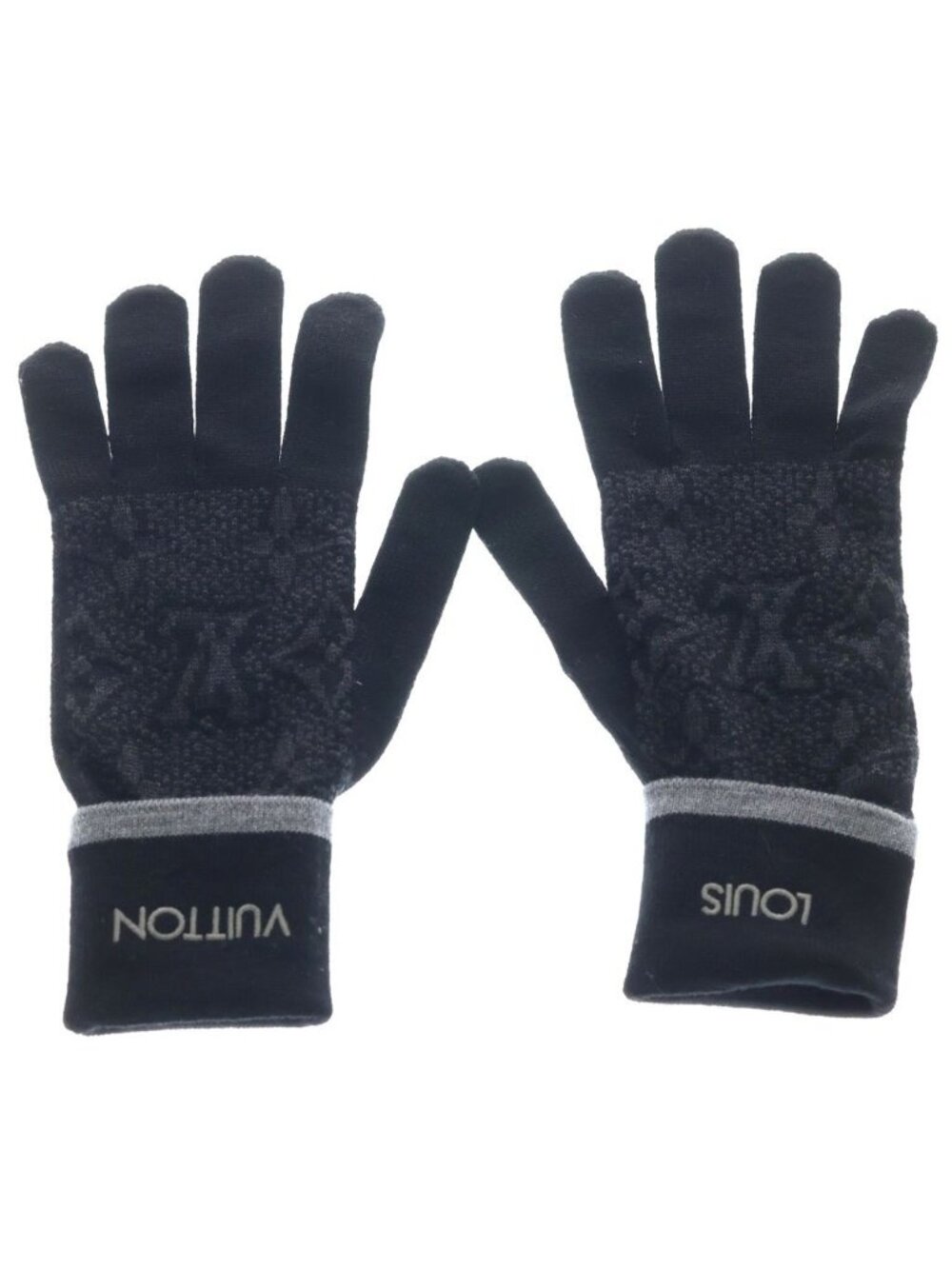 Louis Vuitton Gon My Monogram Eclipse Gloves Wool Black